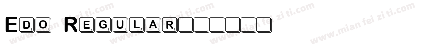 Edo Regular字体转换